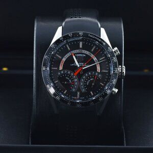 Tag Heuer Carrera Calibre S Laptimer Chronograph, Black Dial - Stainless Steel